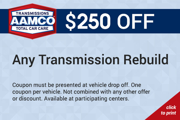 $250 Off Transmission Rebuild Coupon